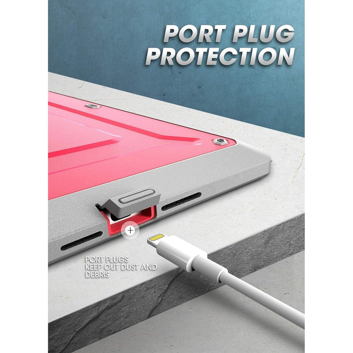 Robuste Schutzhülle für 10,2 Zoll iPad 7./8. Gen, Rosa