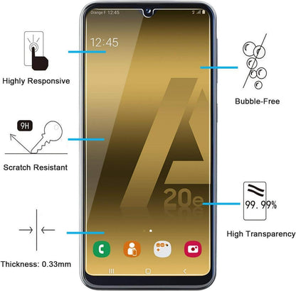 Panzer Schutzglas Samsung Galaxy A20e 2 Stück 9H HD 0.33mm