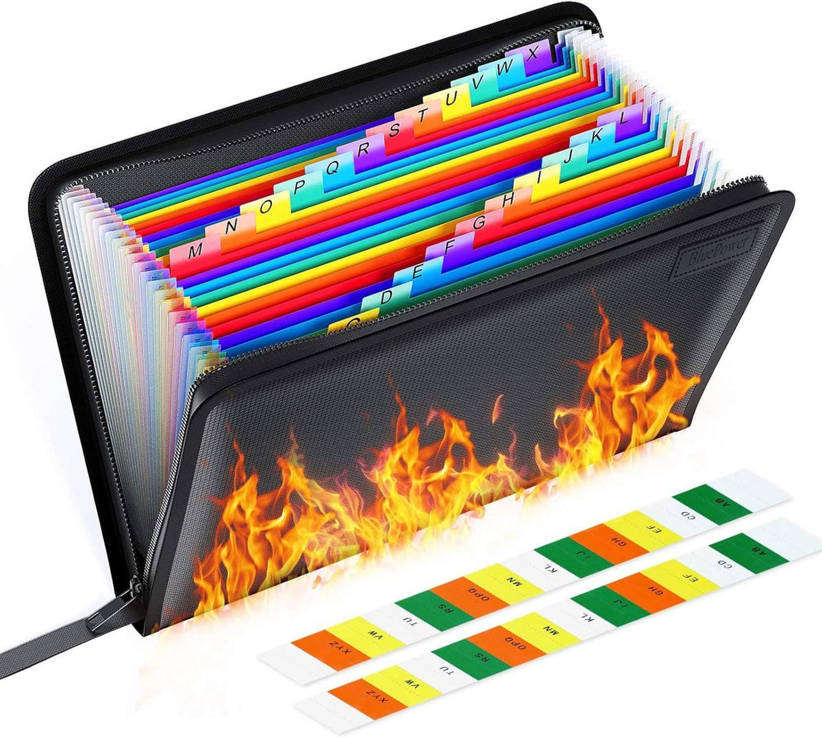 Feuerfeste A4 Dokumentenmappe 24 Fächer