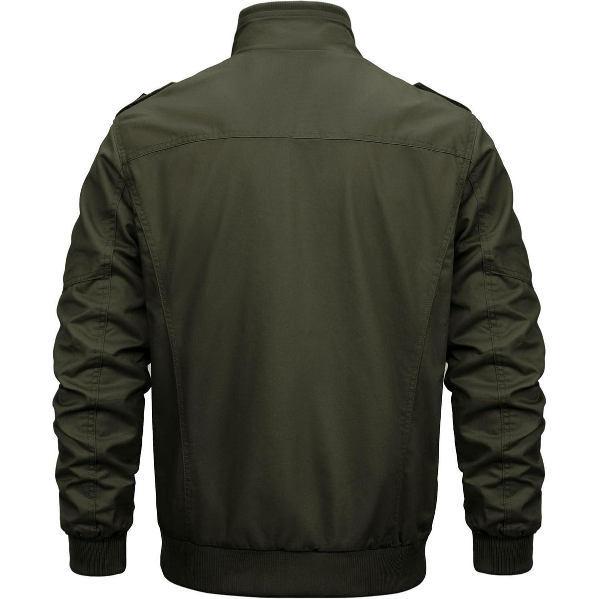 Herren Winterjacke Warm Gefüttert Fleecejacke Cargo Jacke Armygrün