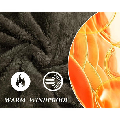 Winterparka Herren Fleecegefüttert Dunkeloliv Größe S