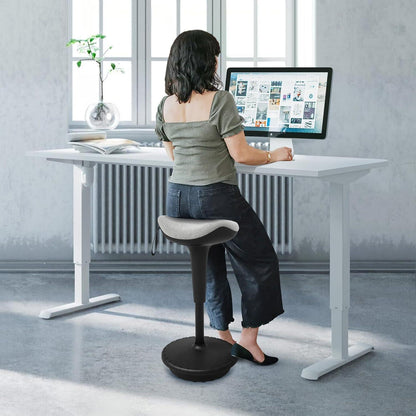 Ergonomischer Arbeitshocker Hochverstellbarer Stehhilfe Grau