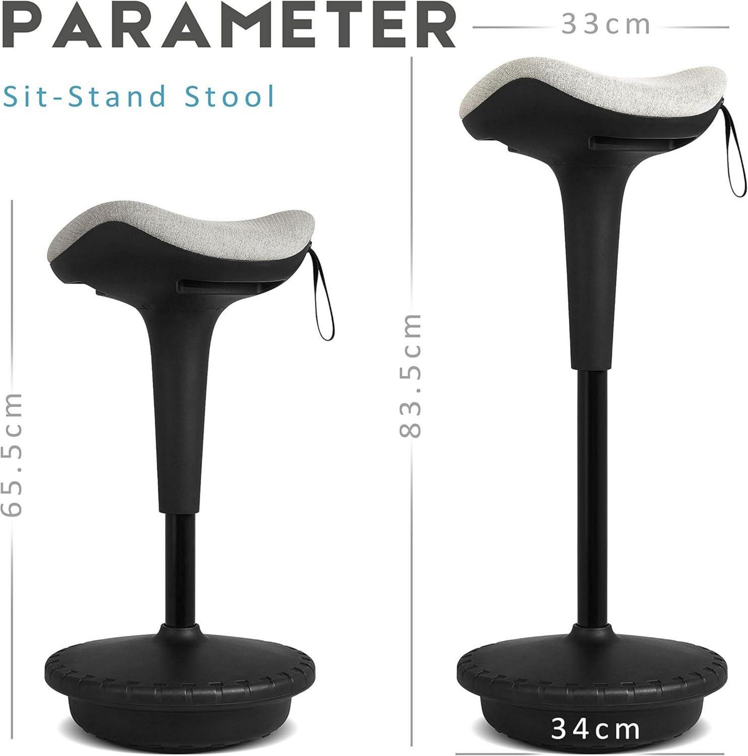 Ergonomischer Arbeitshocker Stehhilfe Sitz-Steh-Hocker Büro