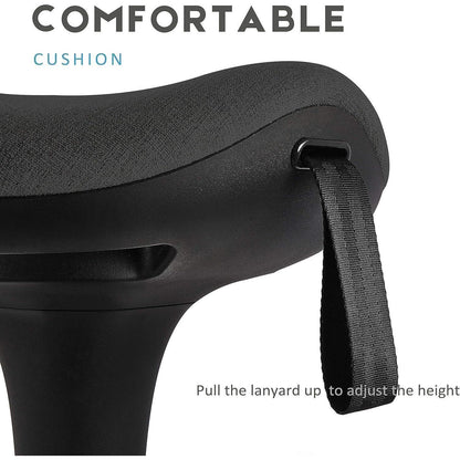 Ergonomischer Arbeitshocker Schwarz 360° Drehbar