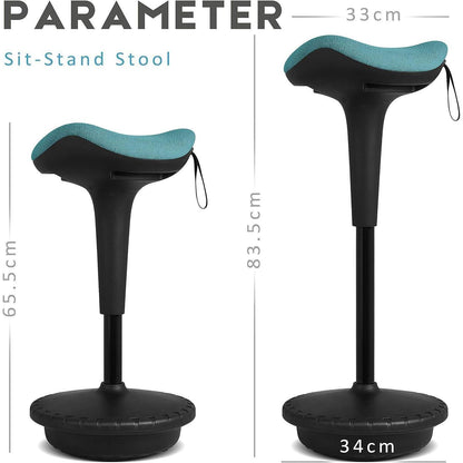 IWMH Ergonomischer Arbeitshocker Büro Stehhilfe 360° Drehbar