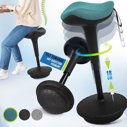 IWMH Ergonomischer Arbeitshocker Büro Stehhilfe 360° Drehbar