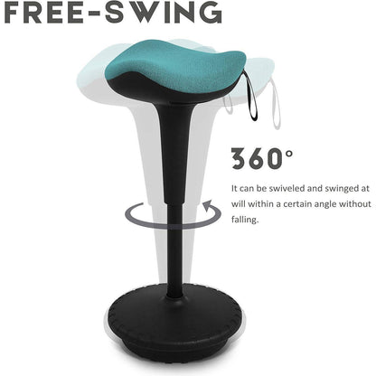 IWMH Ergonomischer Arbeitshocker Büro Stehhilfe 360° Drehbar