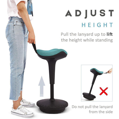 IWMH Ergonomischer Arbeitshocker Büro Stehhilfe 360° Drehbar