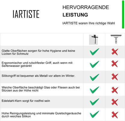 Duschabzieher Silikon Edelstahlkern für Badezimmer