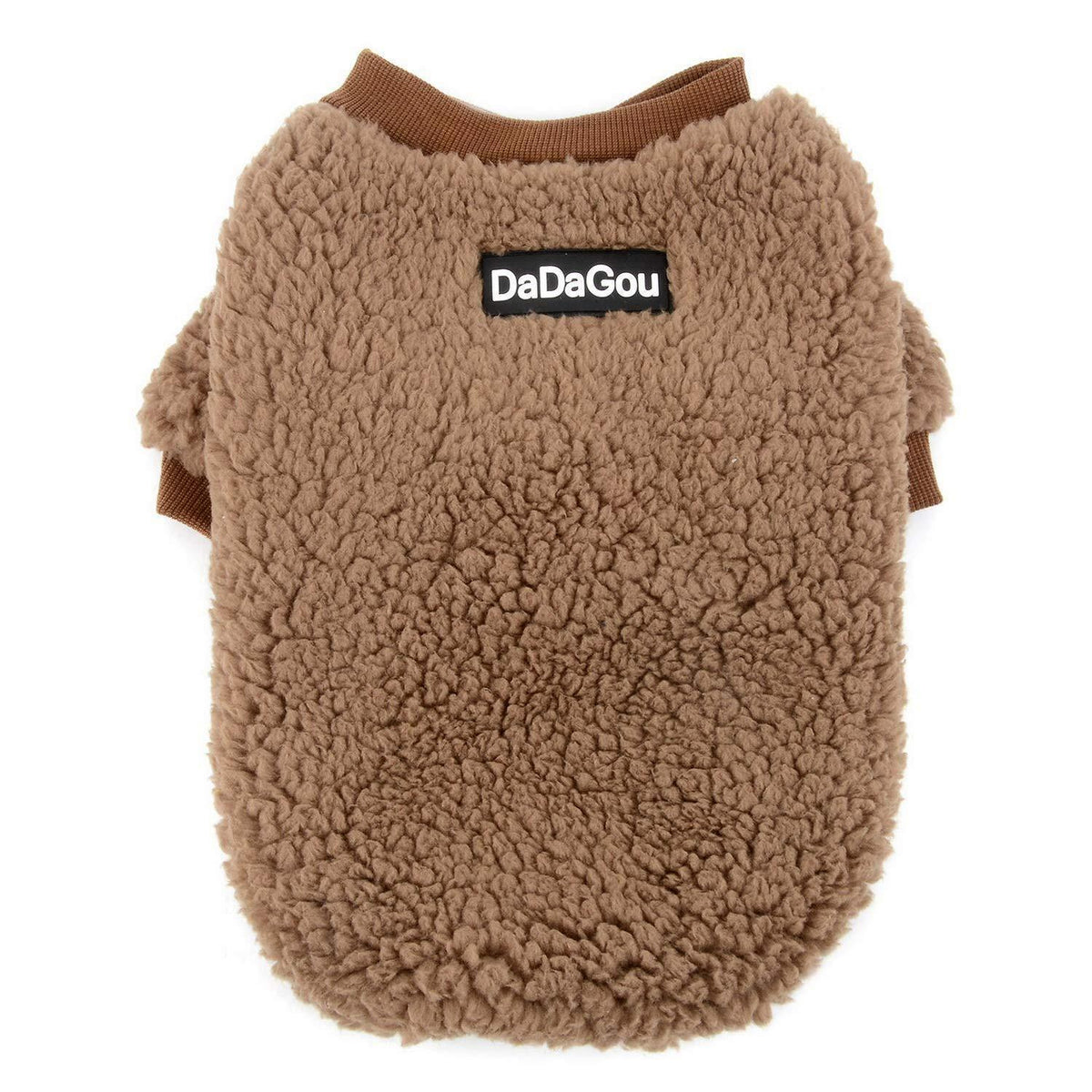 Wintermantel Fleece für kleine Hunde & Katzen - Braun M