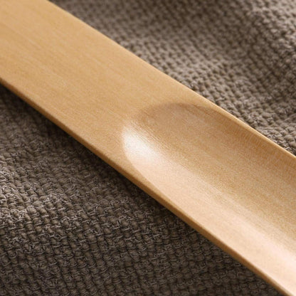 2er Pack Holz Schuhlöffel mit Seil für Mann Frau Kind in Lederoptik