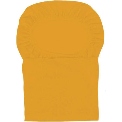 Stuhlhussen XL, hohe Rückseite, Senfgelb, Set 6