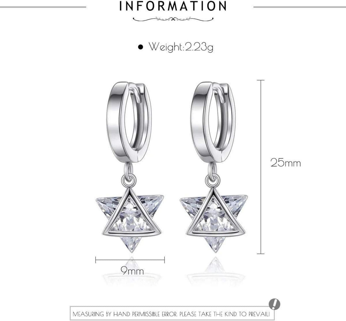 GW Ohrringe Silber 925 Zirkonia Damenohrringe Geburtstagsgeschenk