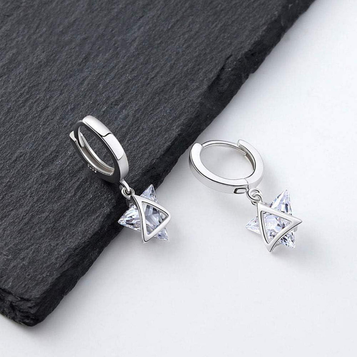 Silber Ohrringe 925 Hängend Zirkonia Damen Schmuck Geschenke Frauen