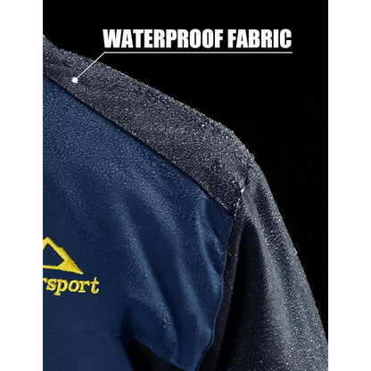 Herren Fleecejacke Winter Warm Gefüttert Skijacke Blau XL