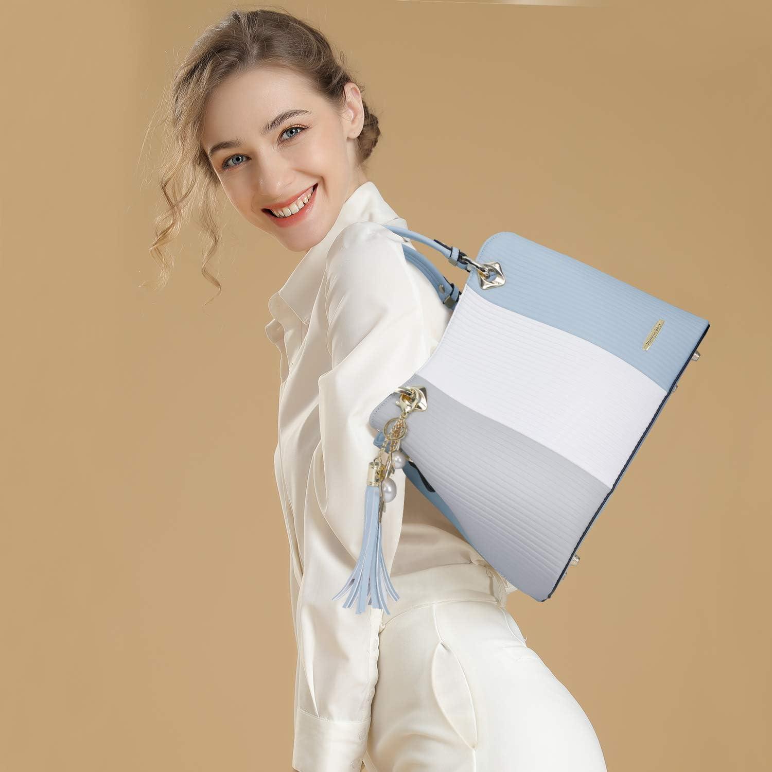 Pomelo Best Damen Handtasche mehrfarbig gestreift