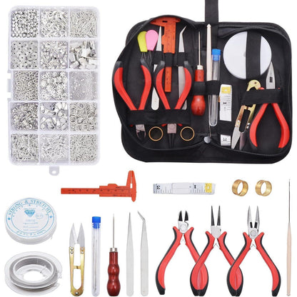 Schmuckherstellung Set mit 1300 pcs Zubehör, Werkzeug für