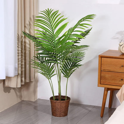 Künstliche Areca Palme 110 cm Fake Palm Tree 10 Stämme für