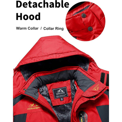 Herren Winter Fleecejacke – Warm & Winddicht für Skifahren & Outdoor