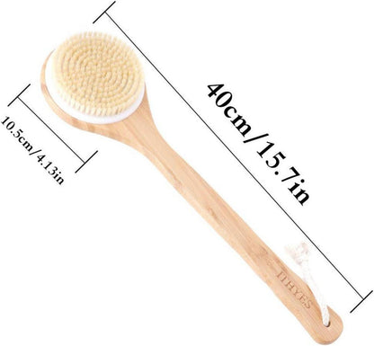 Bambus Rückenbürste Naturborsten Trockenbürste Massage_COMPLEXION