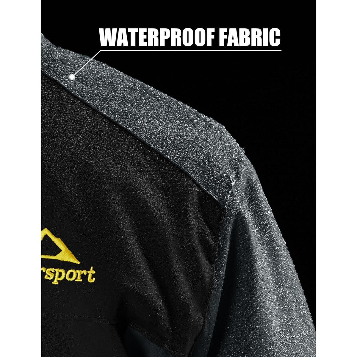 Herren Fleecejacke Winter Warm Gefüttert Skijacke Outdoor Schwarz-Grau XXL