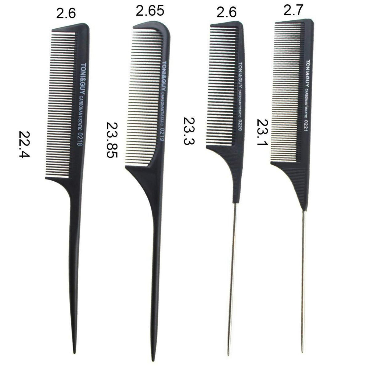 ZUZER 11-teiliges Schwarz Haar Kamm Set für Männer und Frauen