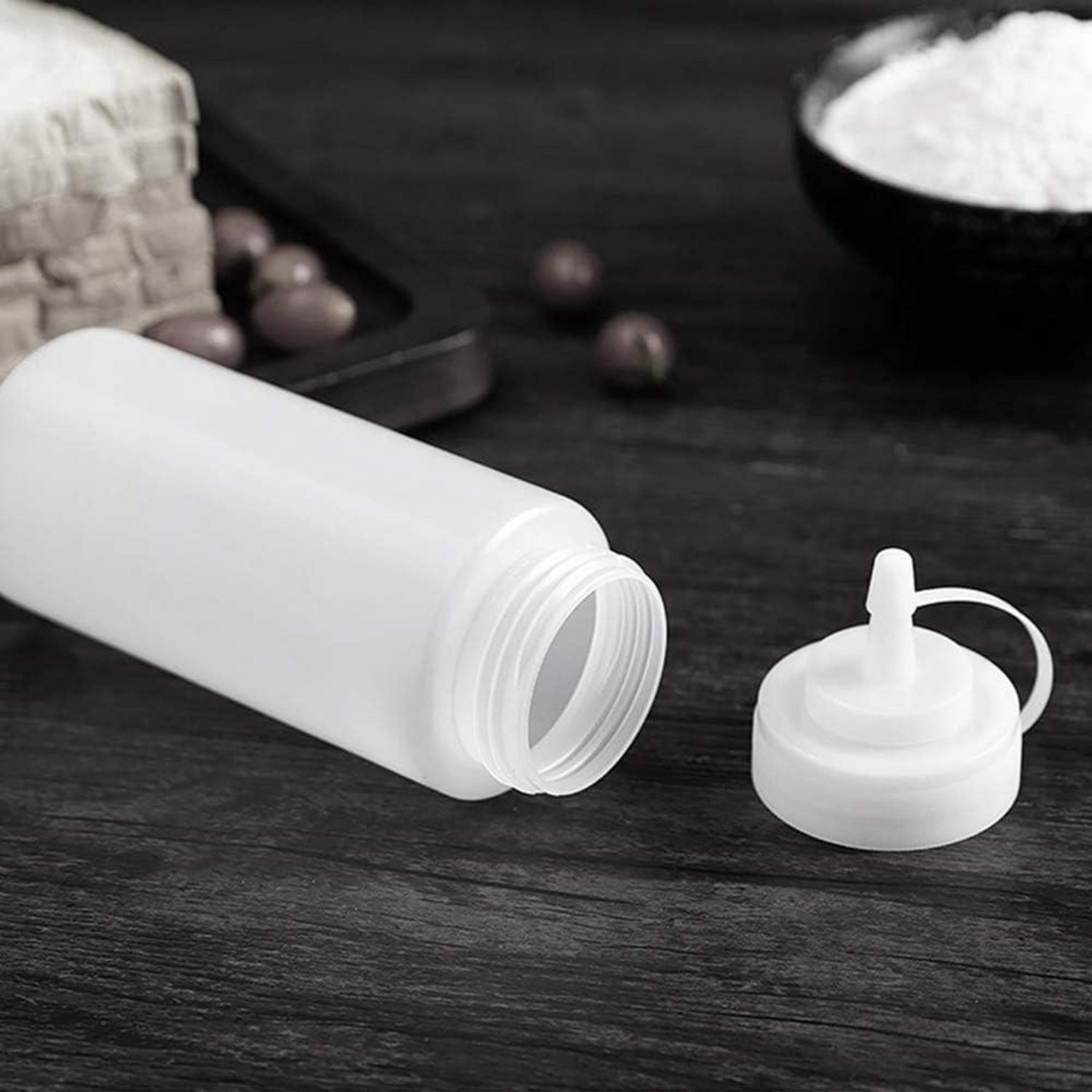 Squeeze Flaschen Set 500ml 4er Pack Klar für Gewürze & Saucen