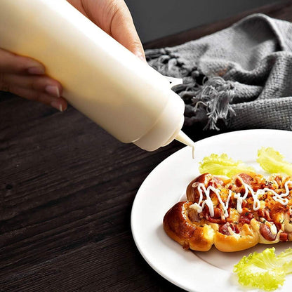 4er Set Squeeze Flaschen 500ml für Gewürze Ketchup Mayo