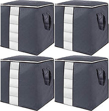 Aufbewahrungstasche 4er Set, Faltbare Aufbewahrungsbox mit Deckel und