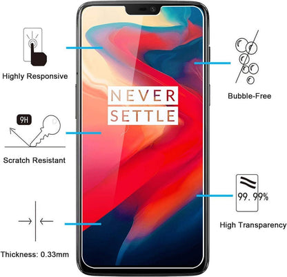 Panzer Schutz Glas für OnePlus 6, 2 Stück, 9H