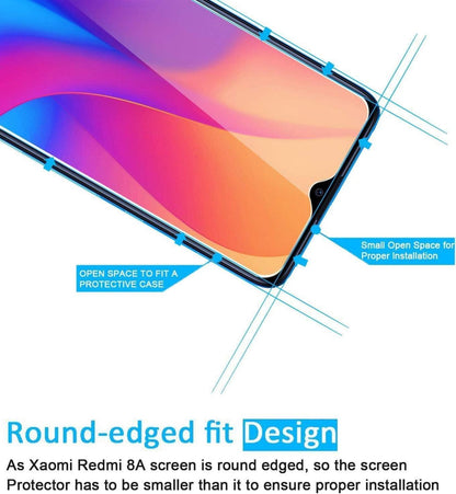 Panzer Schutz Glas Xiaomi Redmi 8 8A 2 Stück 9H Härte HD 0.33mm