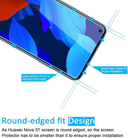 Panzer Schutzglas Huawei nova 5T 3er Set 9H Härte HD 0.33mm Klar