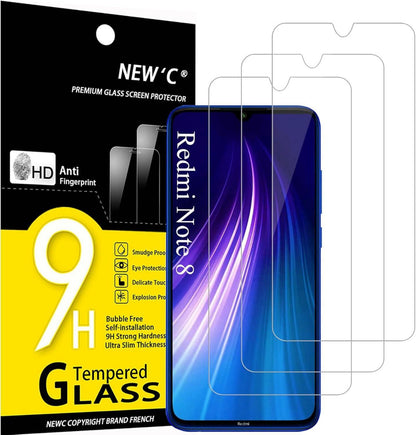 Panzer Schutz Glas Xiaomi Redmi Note 8 9 Lite 3er Set