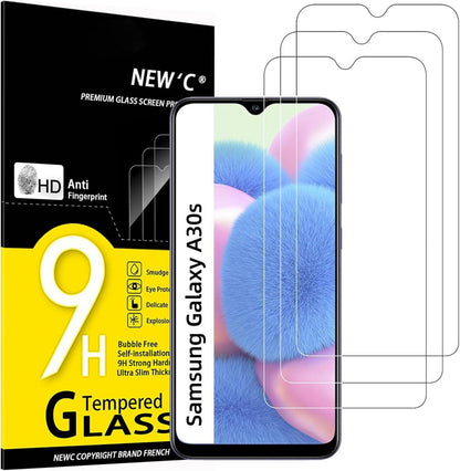 Panzer Schutz Glas Samsung Galaxy A30s A40s 3er Pack 9H Ultra-klar