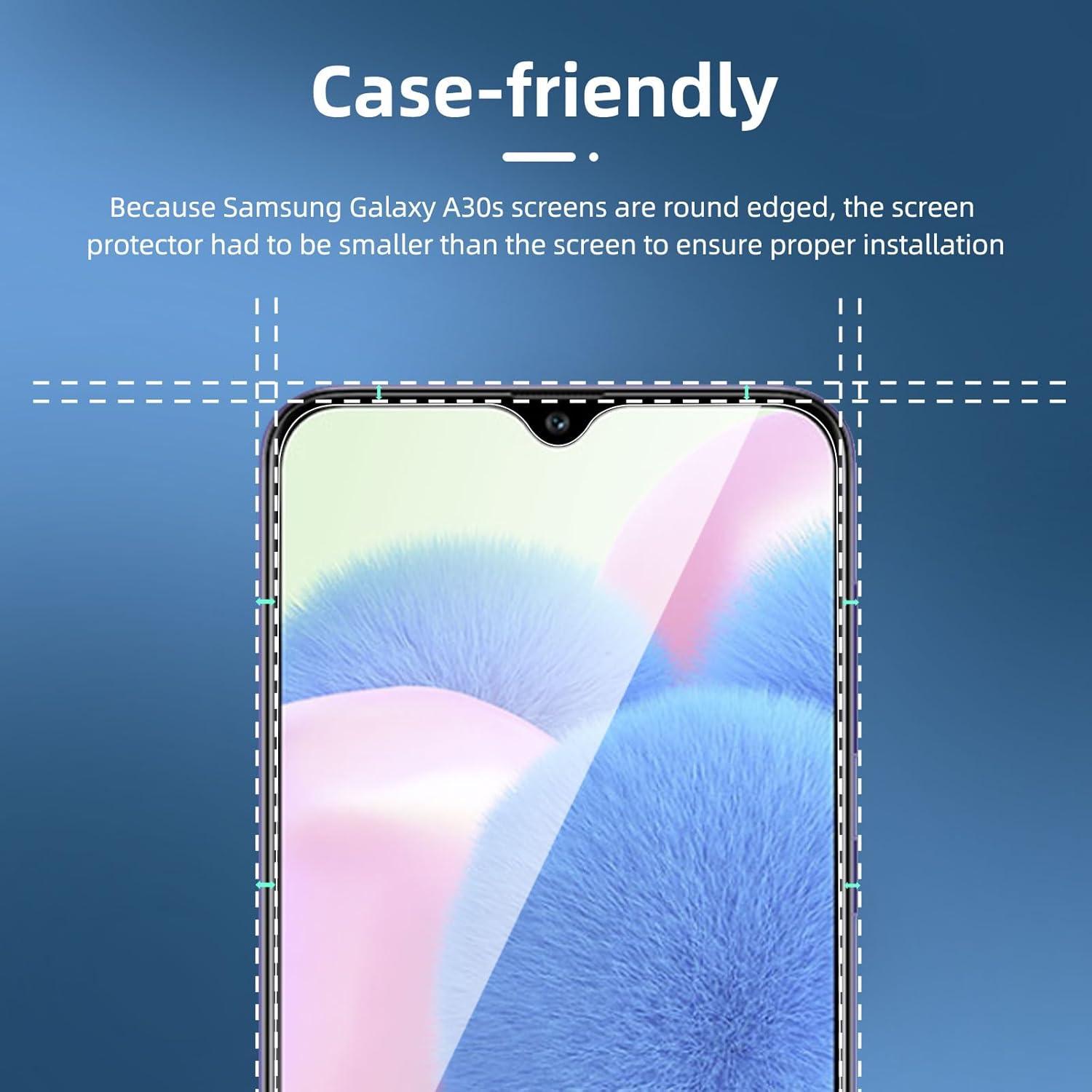 Panzer Schutz Glas Samsung Galaxy A30s A40s 3er Pack 9H Ultra-klar