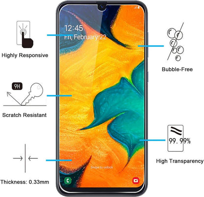 Panzer Schutz Glas für Samsung Galaxy A30, M30, M30s, 2