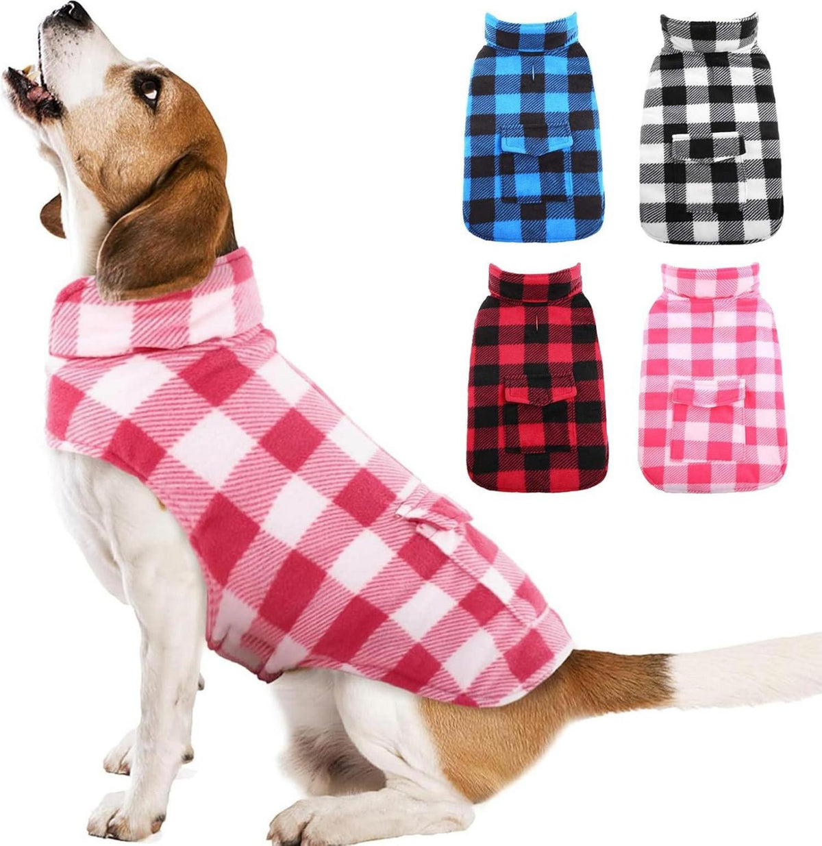 Kuoser Hundemantel Winter Wasserdicht Outdoor Geschirr Loch