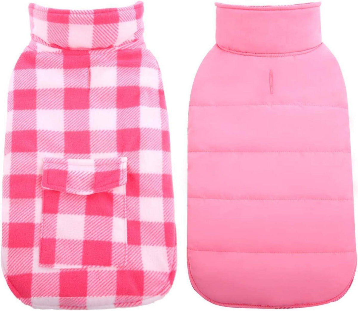 Kuoser Hundemantel Winter Wasserdicht mit Geschirr Loch S Rose