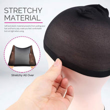 Perücke Kappen Set Nylon Schwarzes Haarnetz 6 Stück Wig Caps