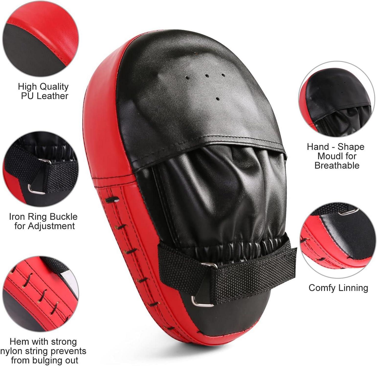 Handpratzen Set PU Schlagpolster 6OZ Boxhandschuhe Boxtraining Kickboxen