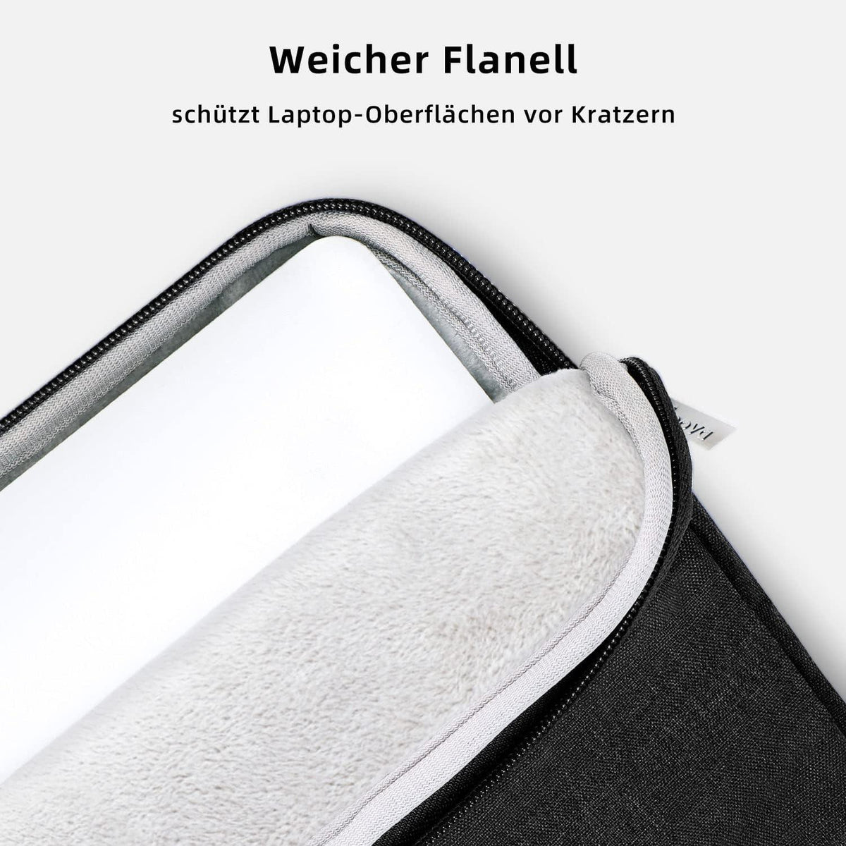 Voova Laptoptasche 17,3 Zoll Schwarz Wasserdicht Stoßfest