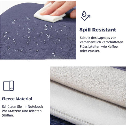 Voova Laptop Hülle 15.6 Zoll Wasserdicht Blau - Tablet