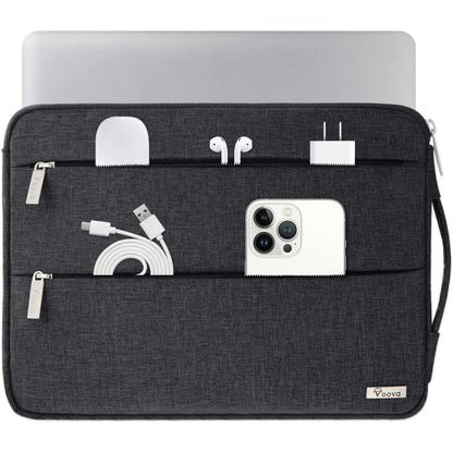 Voova Laptoptasche 15.6 Zoll Schwarz MacBook Dell HP iPad