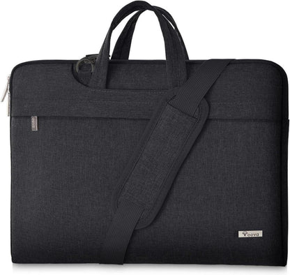 Laptoptasche 15-16 Zoll Schwarz Leichte Notebooktasche mit Griff