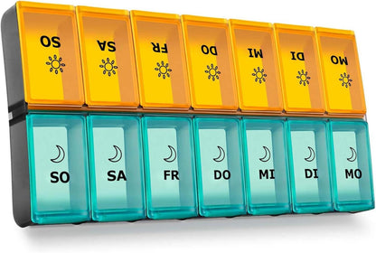 Tablettenbox 7 Tage XL Organisator für Vitamine & Medikamente