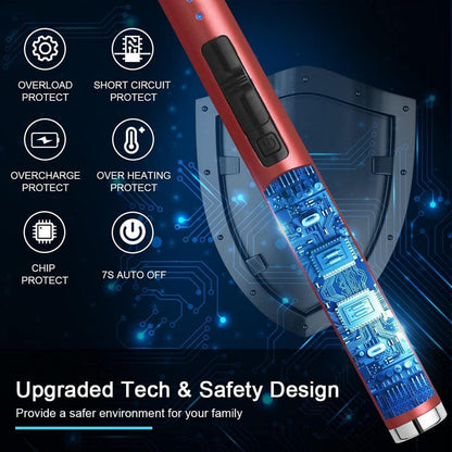 USB aufladbares Plasma Feuerzeug winddichte Flammenlose