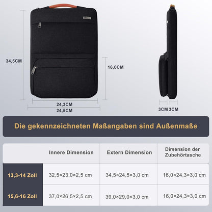 Voova Laptoptasche 14 Zoll MacBook Air M1 M2 Pro Hülle 13,3