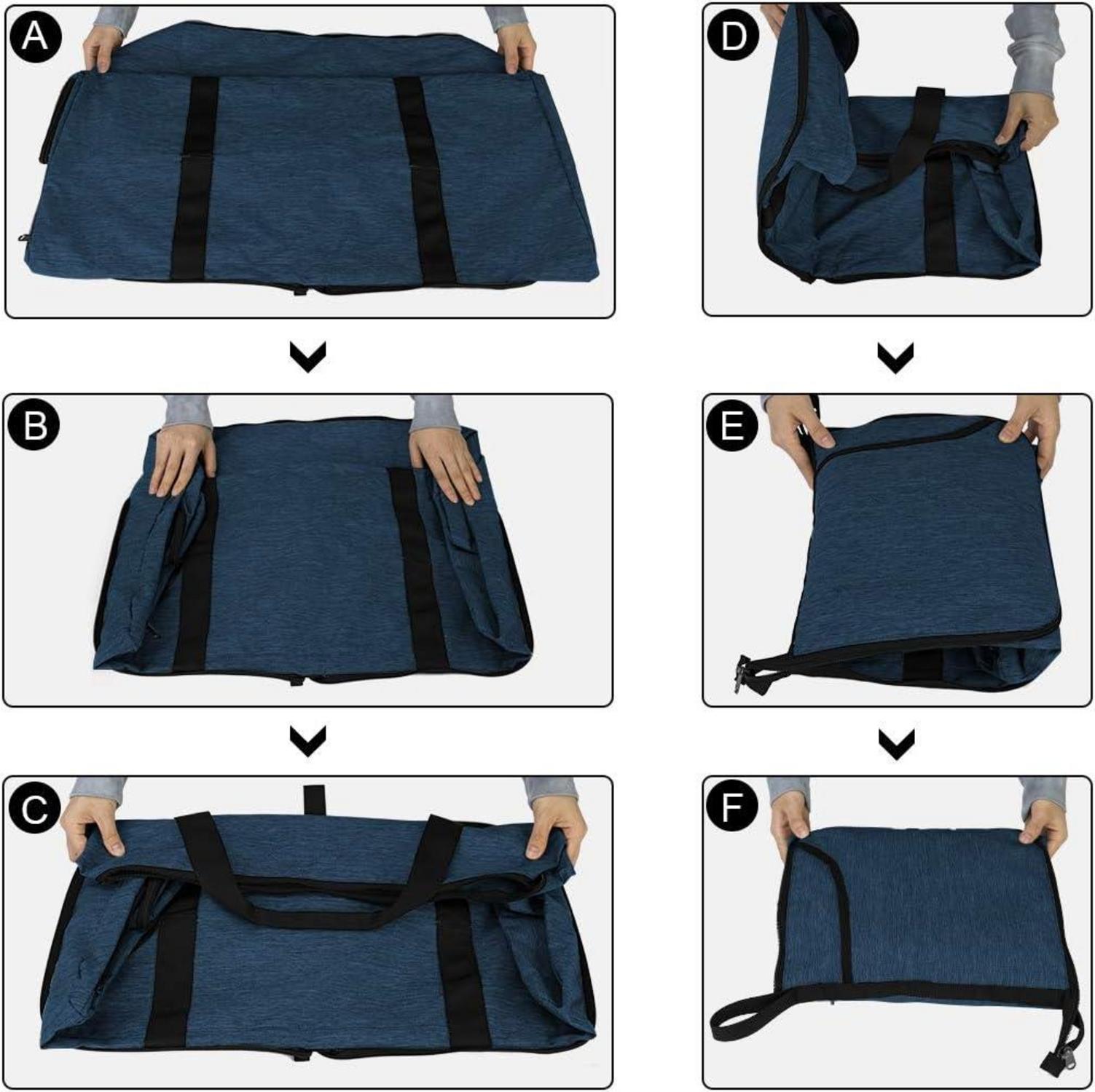 Reisetasche Groß 120L Faltbar Leicht Sporttasche Weekender Herren
