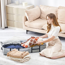Unterbettkommode Aufbewahrungsbox 3er Set 90L Grau
