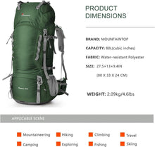 Trekkingrucksack 80L Herren Damen Outdoor Camping Wandern